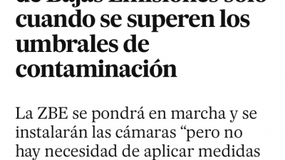 Valencia aplicará la ley de Bajas Emisiones solo cuando se superen los umbrales de contaminación