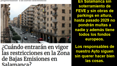 En Salamanca, hasta 2029 sin multas por la Zona de Bajas Emisiones