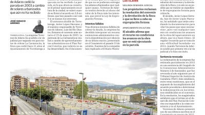 Los dueños de La Carmencita denuncia de nuevo al Ayuntamiento para cobrar los 5 millones de la finca