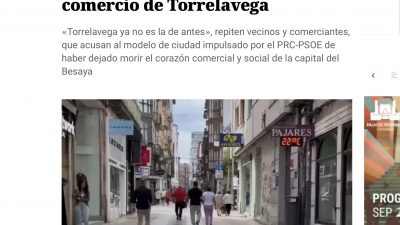 Torrelavega se nos muere… y el alcalde sigue en sus mundos de yuppi
